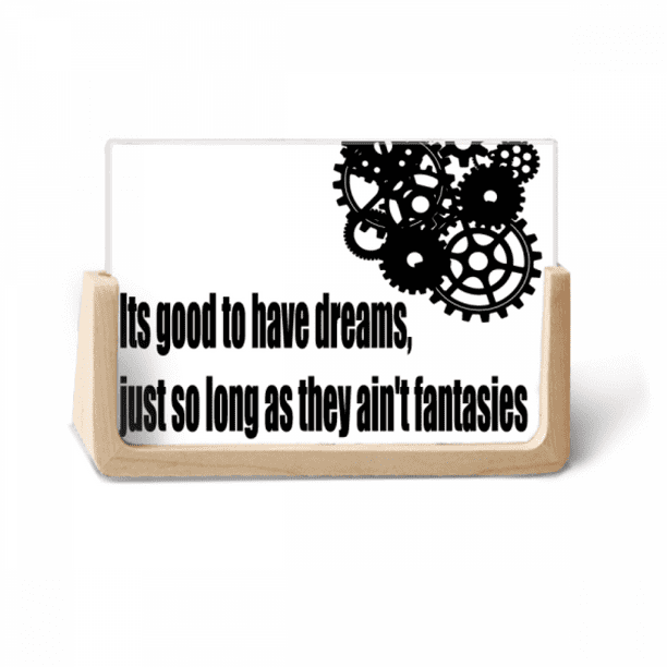 Dream And Reality Quote Art Deco Fashion Photo Wooden Photo Frame