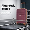 thumbnail image 6 of Travelhouse 6 Piece Hardshell Luggage Set Lightweight Suitcase with TSA Lock and Spinner Wheels and Duffle Bag, Wine Red, 6 of 12