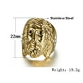 thumbnail image 6 of Fachoice Gold Jesus Head Ring for Men Rock Jesus Face Ring, Classic Jesus God Ring Sparkly Jesus Cross Ring Christ Jesus Head Ring, 6 of 6
