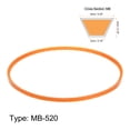 thumbnail image 2 of Uxcell MB Series Standard Sewing Machine Belts MB520 Motor Triangle V-Belt with Single Tooth, 2 of 6