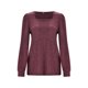 thumbnail image 4 of Gibobby Blusas De Moda Top de manga larga con burbujas de franela de punto de color liso para mujer（Rojo， XL), 4 of 5