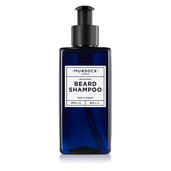 Champú para barba Murdock London para hombres - Lavado de barba natural con pH equilibrado sin sulfatos para suavizar la prevención de la caspa de la barba y comodidad de la piel - Aceites naturales a