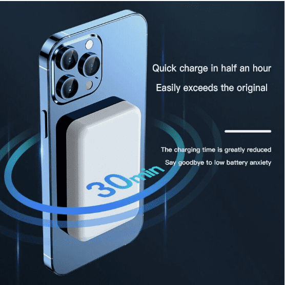 10000mAh Magnetic Wireless Power Bank – Portable Battery Pack Fast Charger for Smartphones