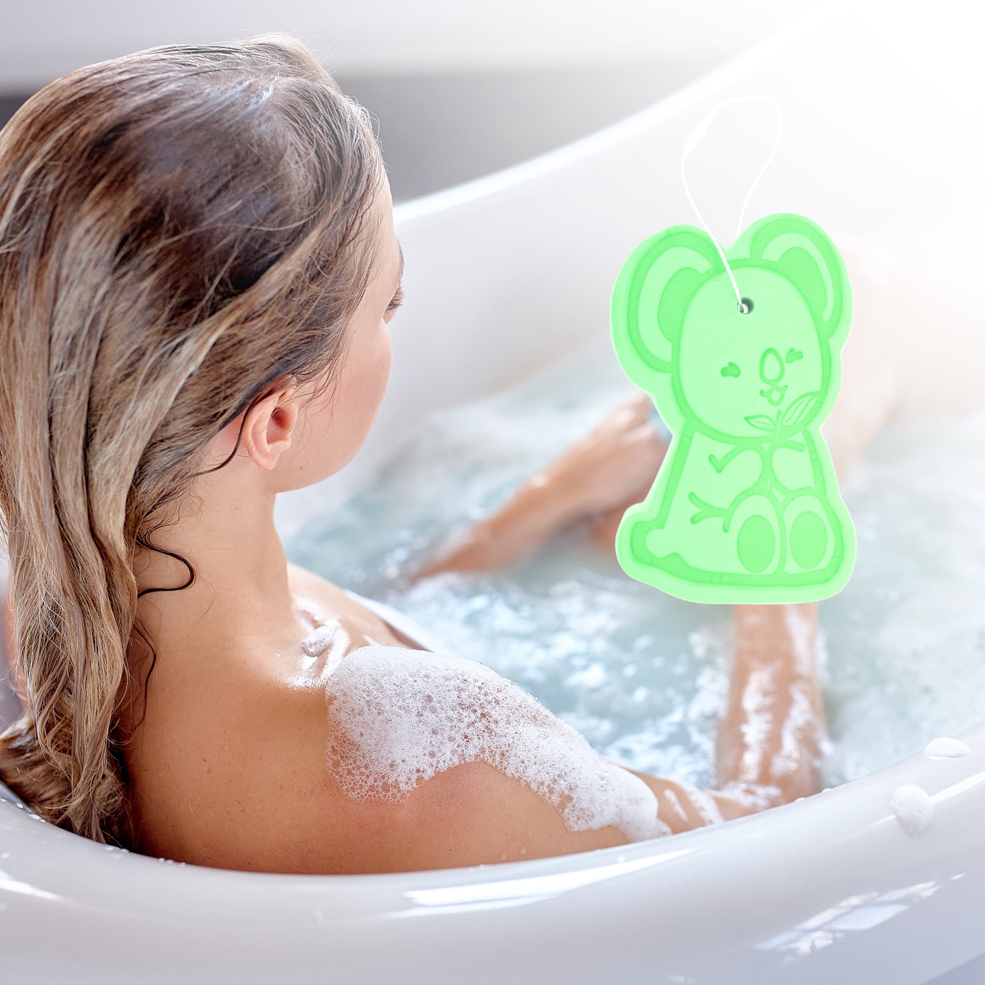 Unique Bargains Cartoon Bath Shower Brush 4.53"x2.76"x1.1" 1 Pc Green