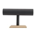 thumbnail image 2 of High Quality Wood Jewelry Rack with Tier Microfiber Bar for Jewelry Accessories Organization Colors (Grey, Cream-Colored) 2, 2 of 8