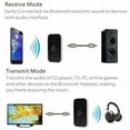 thumbnail image 4 of 2 pack 2-IN-1 Bluetooth Receiver & Transmitter Wireless RCA to 3.5mm Aux Audio Adapter, 4 of 10