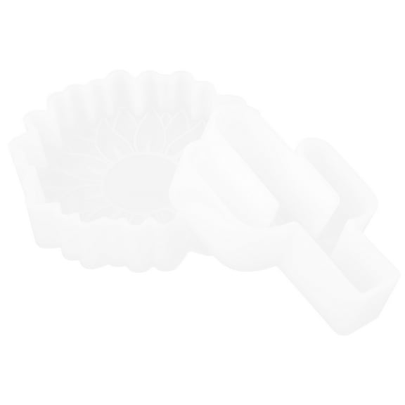 unbranded 2pcs Silicone Candle Making Mold Easy Demoulding Tealight Diy Mold Plant Pattern Candle Mold