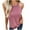Pink, variant on Besolor Womens Plus Size Cami Tank Tops Crewneck Sleeveless Summer Casual Solid Color Tee Shirts Going out Blouse