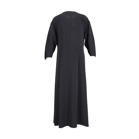 Pre-Owned Toteme Quarter-Sleeve Maxi Dress in Black Polyester