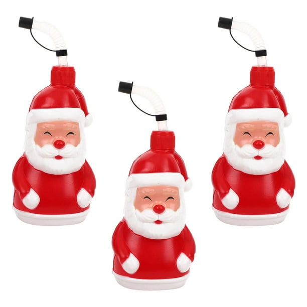Vasos Navideños A Prueba De Fugas, Ideales Como Regalo Para Navidad, Camping Y Viajes. Diseño De Papá Noel. Patrón de Santa