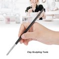 thumbnail image 1 of Rubber Tip Paint, Large Sized Color Clay Shaping Carving Pen Round Pointed Tip Paintbrushes Clay Sculpture Tools Wooden Rubber Removing Traces Pen Pottery Carving Tool, 1 of 8