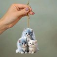 thumbnail image 5 of YOHAVEN Acrylic Pendant Car Decoration, Cute Three Kittens Flat Hanging Ornament Rear View Mirror Pendant Christmas Office Home Birthday Holiday Gift Decor, 5 of 7
