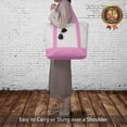 thumbnail image 2 of Tote Bag with External Pocket, Top Zip Closure, Everyday Essentials (Black/Natural 1-Pack), 2 of 5