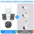 thumbnail image 2 of Ojo Gad1031wt1 12mp Cámara de Seguridad Exterior 3 Lentes 3 Pantalla Zoom Digital 10x Cámara Vigilancia Color Blanco, 2 of 8