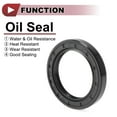 thumbnail image 3 of Unique Bargains 5 Pcs Rotary Shaft Seal High Pressure Oil Seal 35x50x7mm Black Nitrile 70 Durometer Rubber, 3 of 7