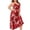 Red, variant on ICHUANYI Women's Large Size SexyPajama Dress Lace With Open Back Temptation Home Pajama Trendy Open Back Short Skirt Suit Set
