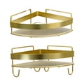 thumbnail image 4 of 2 estantes de ducha, organizador de baño, estante triangular de almacenamiento de pared para inodoro, dormitorio, jabón, oficina, champú., 4 of 7