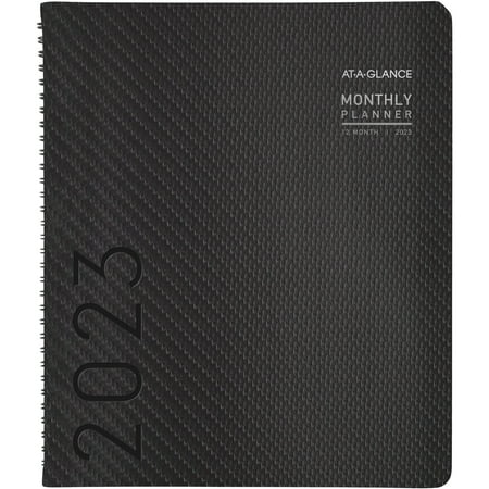 UPC: 0038576754430 | AT-A-GLANCE Contemporary 2023 RY Monthly Planner  Graphite  Large  9  x 11