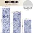 thumbnail image 4 of Blue Ethnic Geometric Pattern Kitchen Rugs Sets Of 3,Kitchen Runner Rugs Non Skid Washable,Decorative Kitchen Floor Mats for Kitchen,Sink,Laundry,17"x30"+ 17"x47" + 17"x59", 4 of 6
