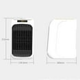 thumbnail image 4 of Yeacher Heater Household 3 Speed LED Temperature Display Mini Electric 1200W High Power Small Desktop, 4 of 8