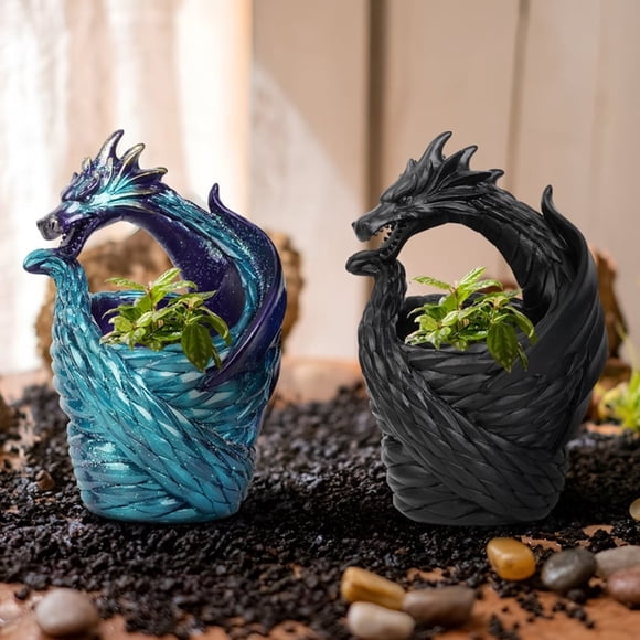Maceta de suculentas de resina para decoración de escritorio en el hogar y jardín con diseño elegante