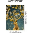 thumbnail image 2 of GZHJMY Garden Flag Bloom on Deer Horns Polyester Double Sided Printing Fade Proof Vertical Yard Outdoor Decoration 28x40 Inch Yard Flags, 2 of 7