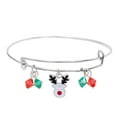 thumbnail image 2 of Christmas Bracelet For Women Girls Thanksgiving Holiday Santa Expandable Crystal Bracelet Jewelry Mother's Day Birthday Anniversary Gifts for Mom Of The Day, 2 of 2