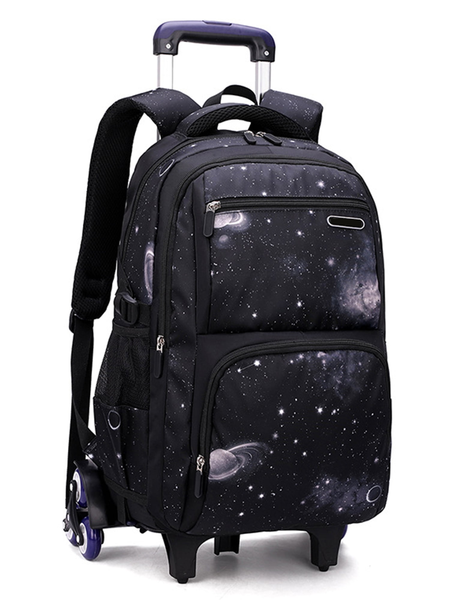 Frontwalk Girls Rolling Backpack AntiTheft Daypack Multi Pockets Waterproof Bookbag 3 Pieces