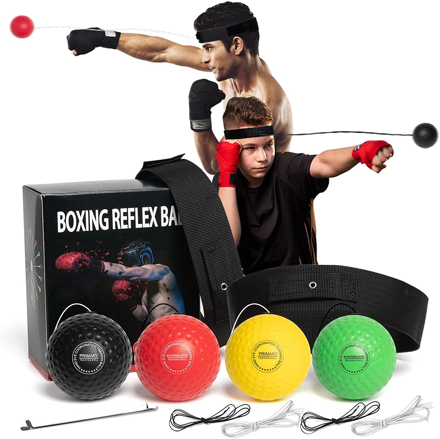 Training Ball，Boxing Speed Ball Inflatable Training Boxing Martial Arts Improve Speed Reaction Ability Agility for All Ages 