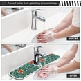 thumbnail image 5 of Coolnut 2 Pack Faucet Mat Splash Guard for Kitchen Sink,Fox and Wolf 30x5 Inch Super Absorbent Microfiber Sink Protector Mat, Kitchen Sink Mat Machine Washable Kitchen Sink Accessories, 5 of 7