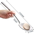 thumbnail image 2 of Juego de cucharas extra grandes de acero inoxidable de 12 pulgadas, utensilios de servir grandes para fiestas de bufé, catering y lavaplatos (2 piezas, plata), 2 of 4