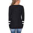 thumbnail image 3 of Camisetas, blusas, sudaderas y túnicas de manga larga con cuello redondo para mujer para el invierno, 3 of 4