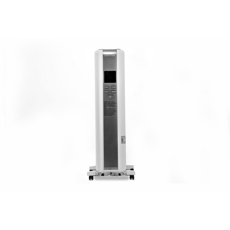 Mainstays Electric Radiator Heater with LED Display u0026 Programable  Thermostat, White, NY1506-18SRA - Walmart.com