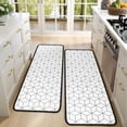 thumbnail image 4 of Kitchen Rugs Sets Of 2,Black White Checkerboard Checkered Pattern Anti Fatigue Kitchen Mat Rugs Non Slip Washable,Decorative Kitchen Floor Mats for Kitchen,Sink,Laundry,17"x47"+17"x47", 4 of 5