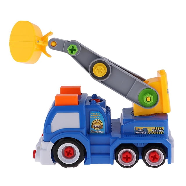 Desmontar Juguetes, Juguetes de Construcción, Juguete de Coche de Montaje con Herramienta de Destornillador Coche de remolque