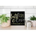 thumbnail image 4 of Faith Hope Love Slate Grey Anchor Heart 12 x 12 Wood Wall Sign Plaque, 4 of 4