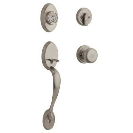 UPC 883351311649 product image for Kwikset Chelsea Sgl Cyl Handleset w/Juno Knob in SN | upcitemdb.com