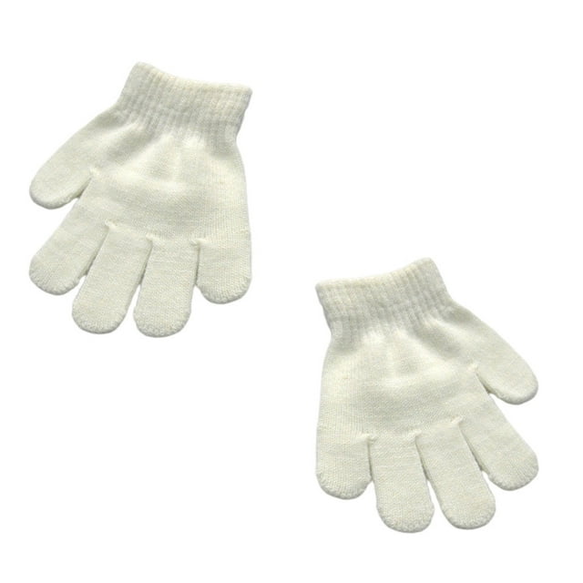 Guantes para niños Minnieouse 1 par Color sólido Blanco AP009857-02