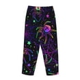 thumbnail image 5 of Sigee Multi-colored Spiders Print Women's Soft Pajama Pants - Breathable and Comfortable Lounge Sleep Bottoms with Elastic Waistband and Pockets-Medium, 5 of 9