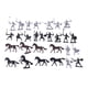 thumbnail image 1 of 28 piezas caballeros guerreros caballos soldados de juguete medievales figuras Playset Mini modelo juguetes decoración de regalo, 1 of 5