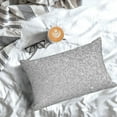 thumbnail image 5 of Honeii Silver Mosaic Print Pillow Cases,Plush Throw Pillow Covers,Decorative Pillowcase for Sofa, Couch, Living Room-16"x24", 5 of 6