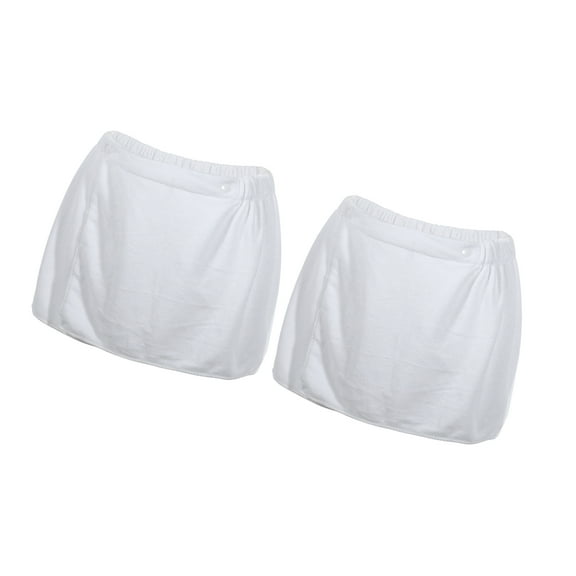 Vocoste 2 Pcs Men's Bath Wrap Towel Body Wrap for Shower Spa Robes 30x140cm White