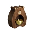 thumbnail image 2 of Timbre para Puerta Campana para Tienda Campana de Madera Caja Decorativa con Sonido Claro para Entrada Adecuada para Negocio Restaurante Jardín Hogar Madera de nogal, 2 of 9