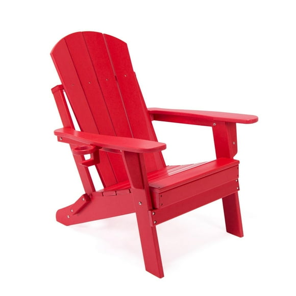Lake Country Outdoors Red Adirondack Deck Chair