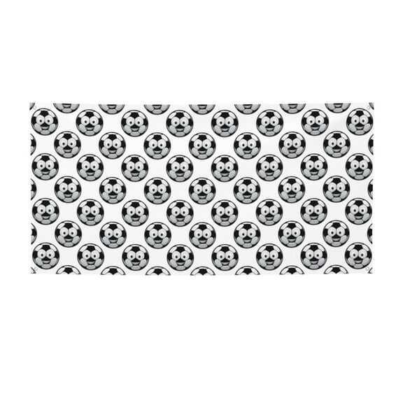 Picia Happy Soccer Pattern Party Banner, Festive Decoration, Holiday Banner, Celebration Decor, Event Banner, Reusable Party Banner-Small