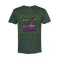 thumbnail image 2 of Wild Bobby, Raised On Sweet Tea & Jesus, Inspirational Christian, Men Premium Tri Blend Tee, Forest Green, XX-Large, 2 of 5