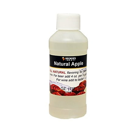 Natural Beer and Wine Fruit Flavoring (Apple) 4FL Oz, Natural Flavoring Extract By Brewer's Best Ship from