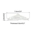 thumbnail image 2 of Uxcell 12 Packs Vintage Resin Picture Frame Lace Photo Frame for DIY Accessories, White, 2 of 6