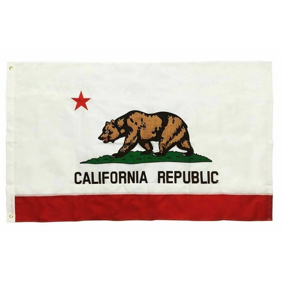 State of California 3x5 3'x5' EMBROIDERED 210-S Flag USA SHIPPER Heavy Duty