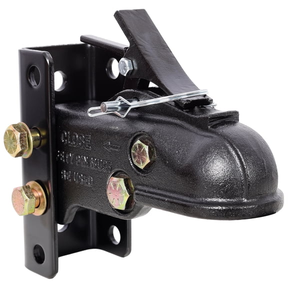 2-5/16 in Channel Mount Trailer Coupler w/ 15000 LBS Capacity, Heavy Duty Hitch Ball Coupler Featuring 3-Position Adjustable Channel Bracket Complete Fasteners
